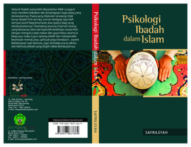 Psikologi Ibadah Dalam Islam Uin Ar Raniry Repository